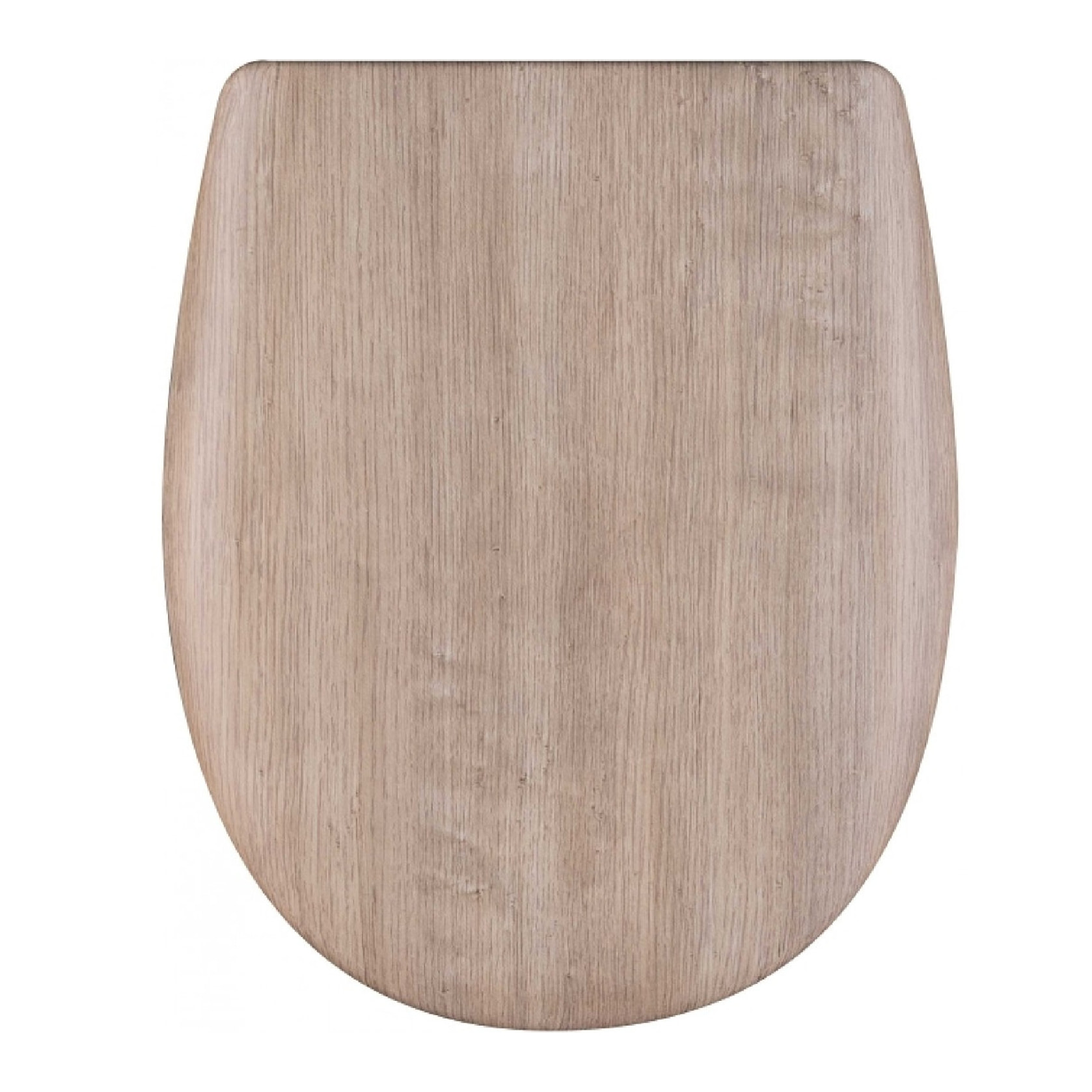 Abattant déclipsable  - Effet bois naturel - Beige