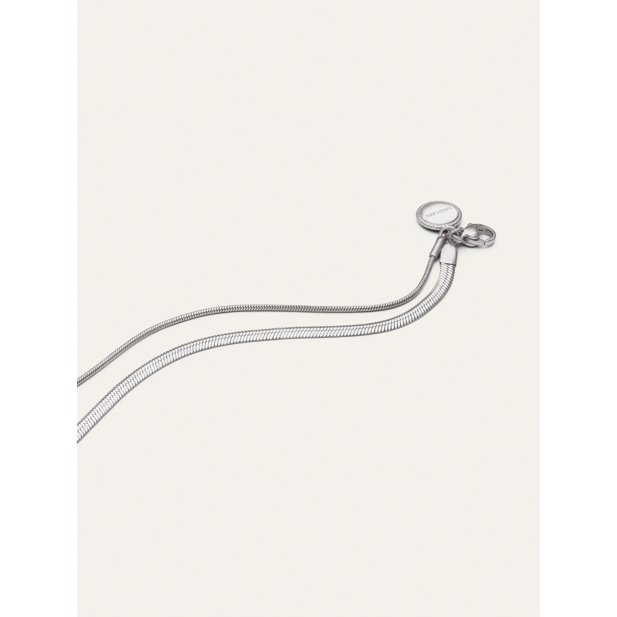 Tobillera Doble Tail Lisse Acero