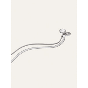 Tobillera Doble Tail Lisse Acero