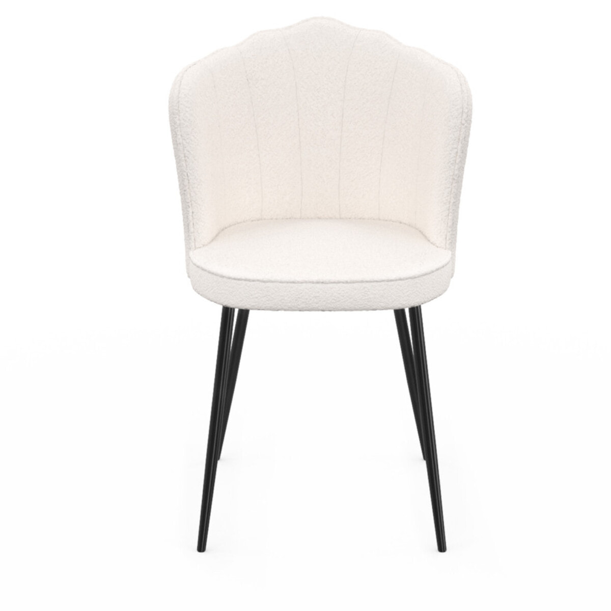 Chaises Arielle - Blanc bouclette