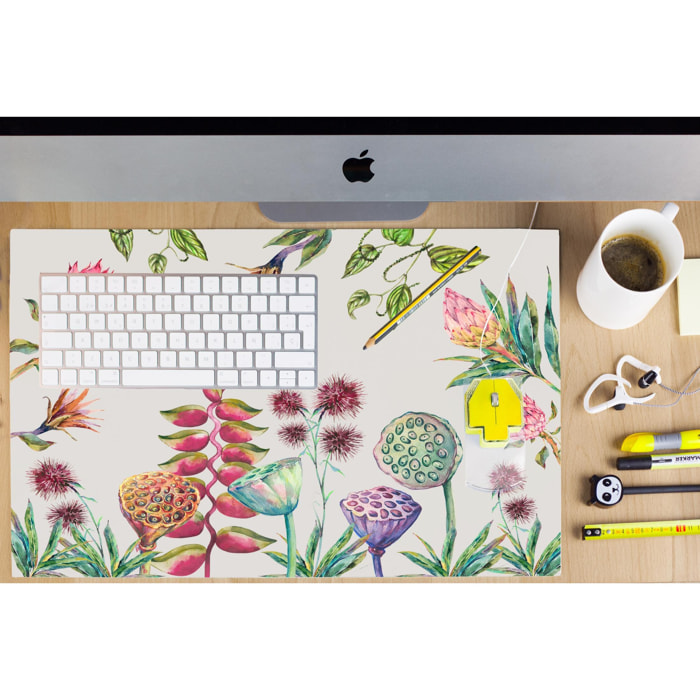 Alfombrilla de escritorio flores salvajes - 35x0.5x55cm