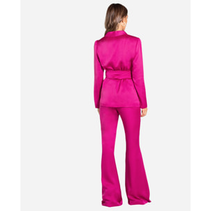 Blazer entallada fucsia