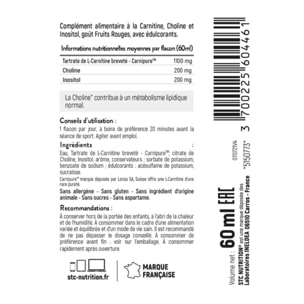 STC NUTRITION - Kill-Fit Shot - Concentré brûle-graisses et énergie - Perte de masse grasse et séchage - L-Carnitine + Choline + Guarana - Goût Fruits rouges -  Flacon de 60ml