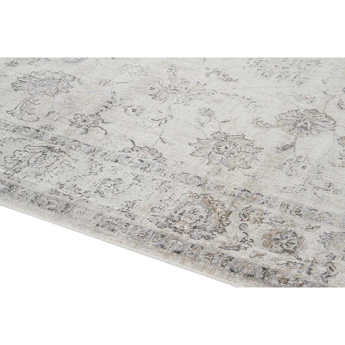 Tapis vintage en viscose avec motifs gris 160 x 230 cm RYAD