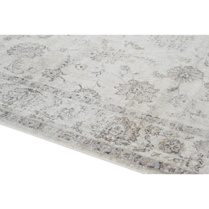 Tapis vintage en viscose avec motifs gris 160 x 230 cm RYAD