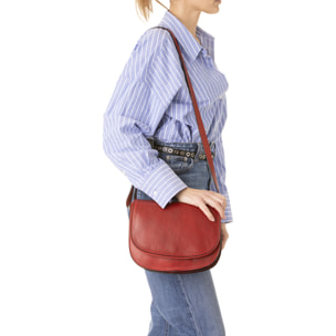 Borsa a tracolla  da donna In Vera pelle Made in Italy 25x23x11 cm