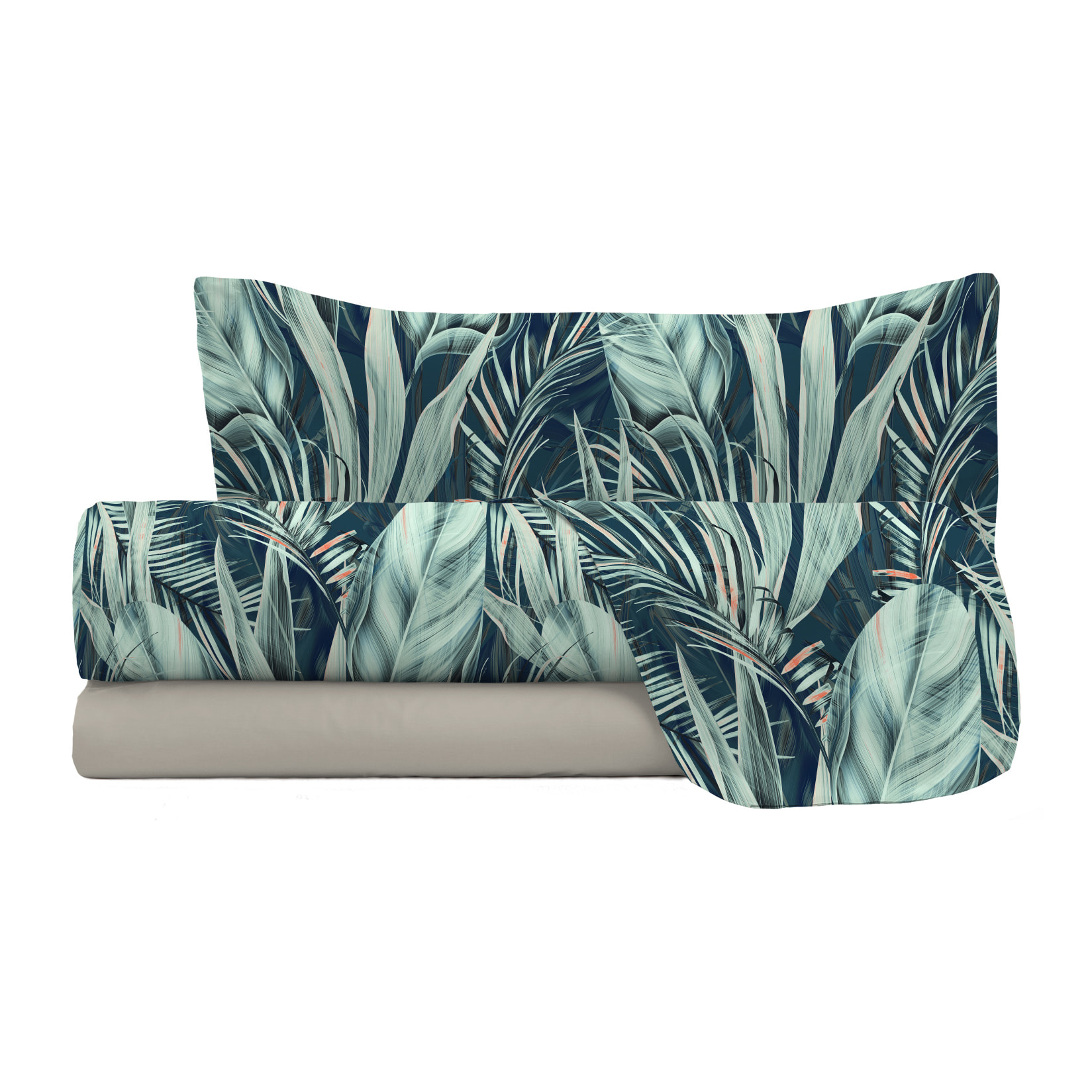 COMPLETO LETTO FASHION, 100% Microfibra, No Stiro - TROPICAL