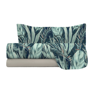 COMPLETO LETTO FASHION, 100% Microfibra, No Stiro - TROPICAL