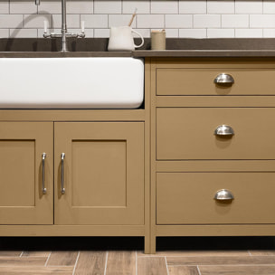 Rouleau adhésif décoratif Vinyle au Mètre - Marron clair - Sticker Lavable Imperméable Mur Cuisine Meubles