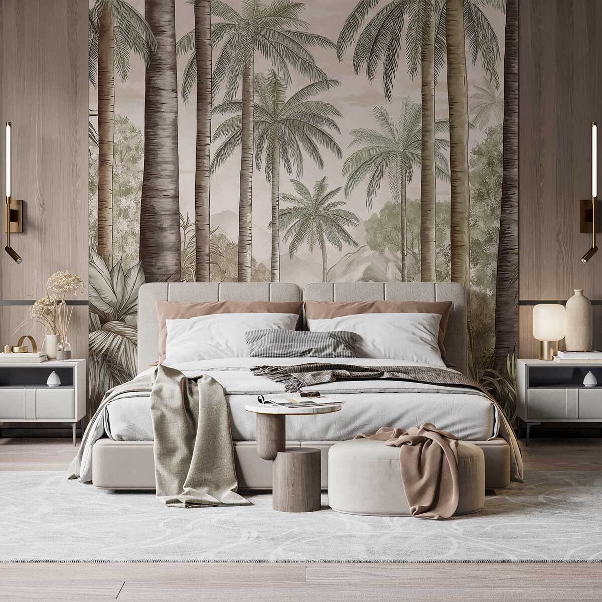 Papier peint tropical Intissé
