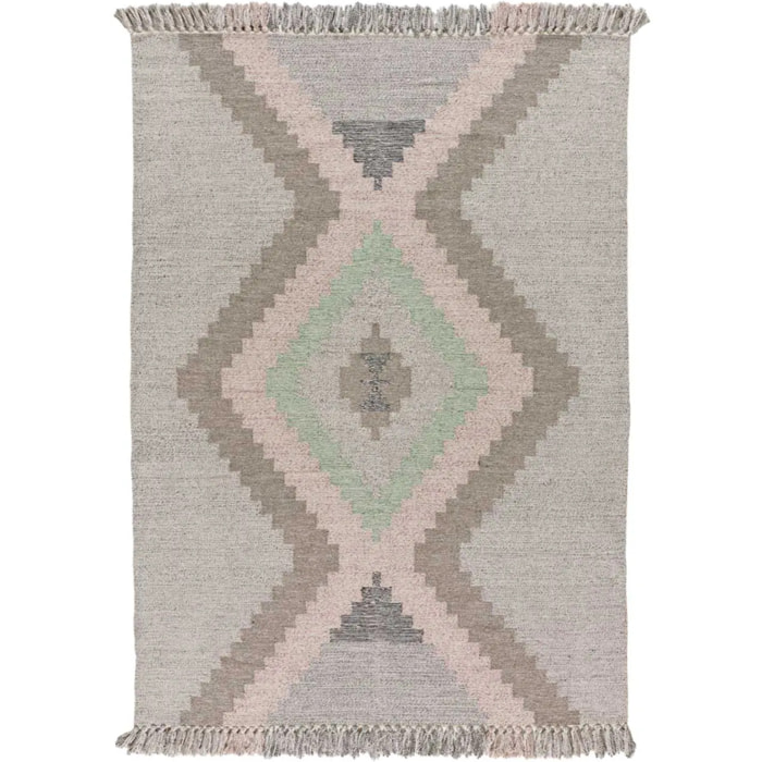 CHANDIA Alfombra kilim algodón reciclado multicolor, varias medidas disponibles