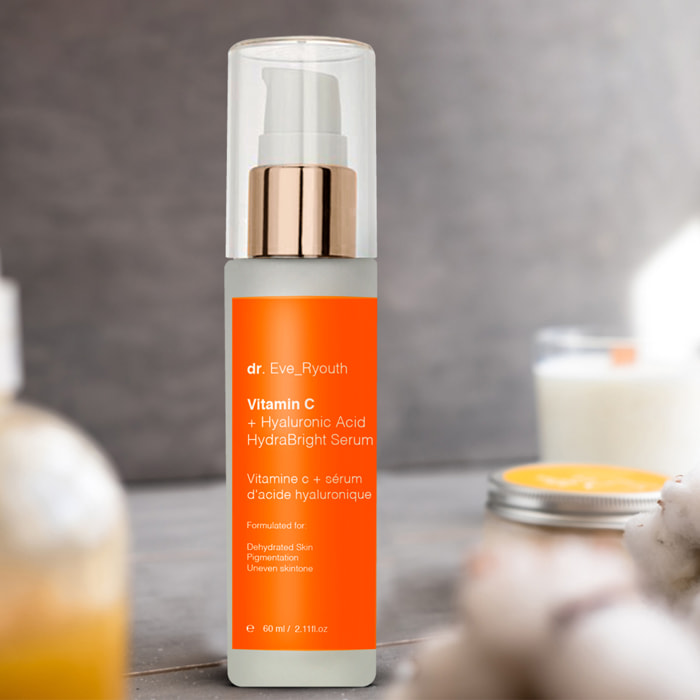 Suero Hydrabright con vitamina C y ácido hialurónico