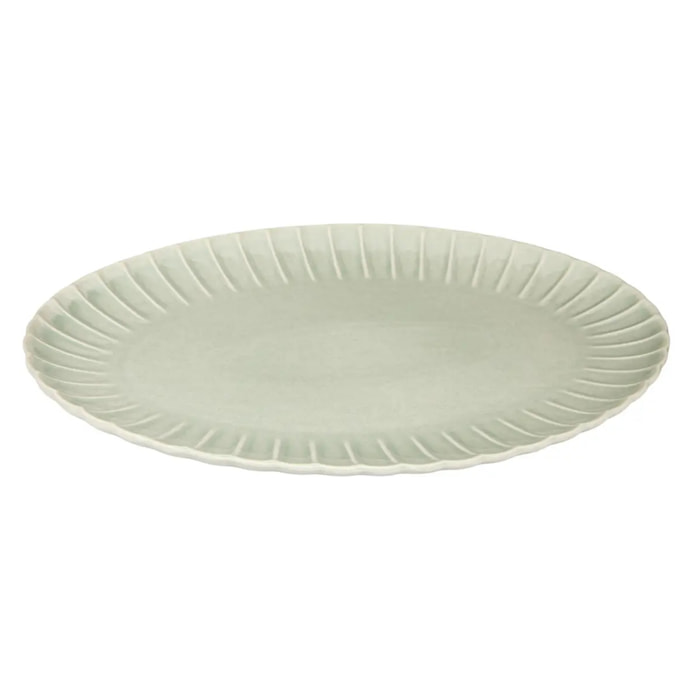 Plat ovale Romy 29x41cm vert