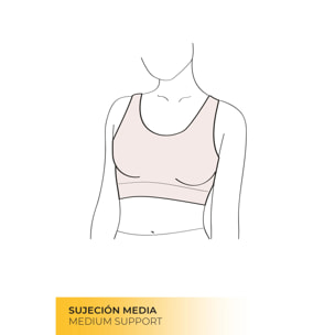 Reggiseno sportivo nero con schiena incrociata