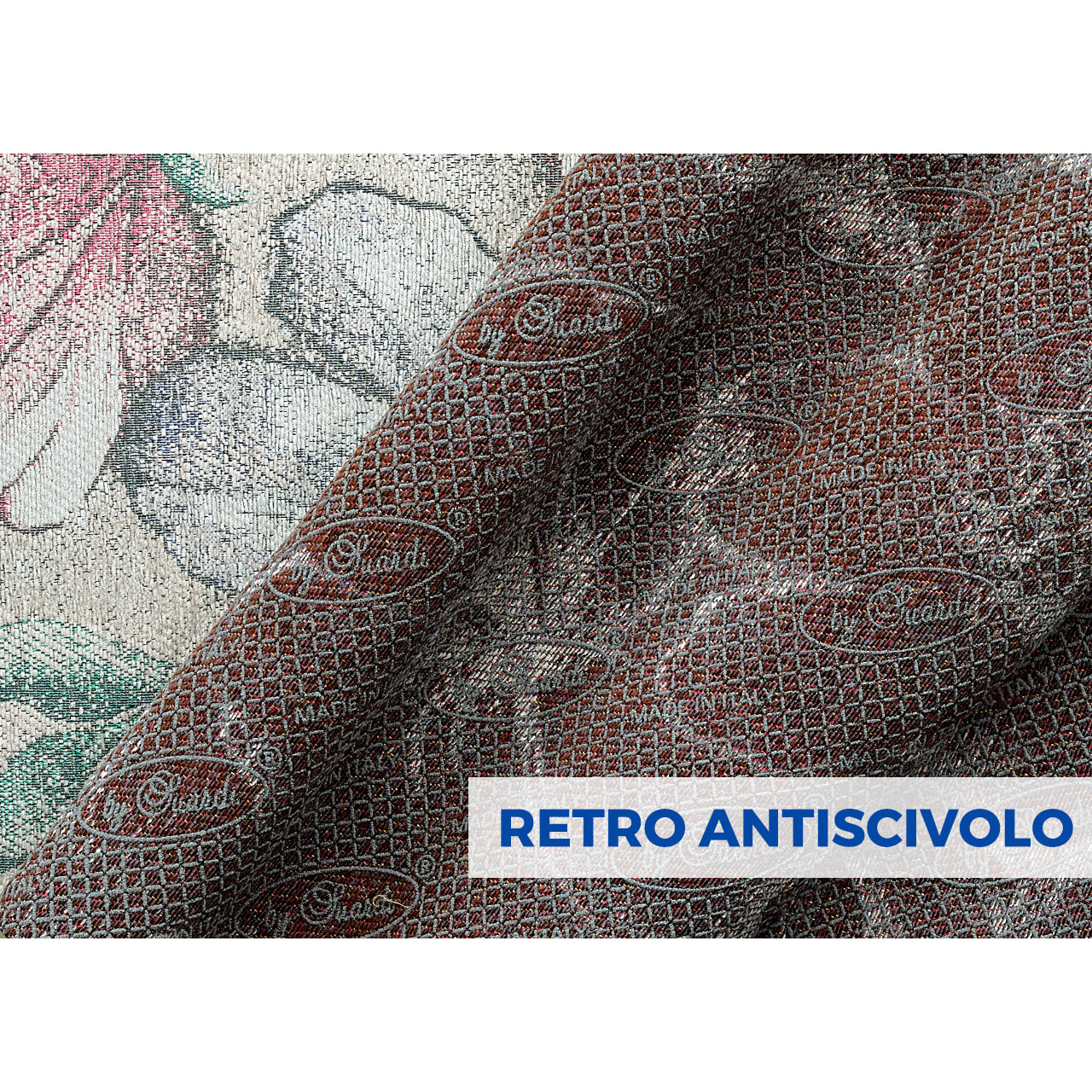 Tappeto Jacquard Ideale Salotto Camera Ingresso Made In Italy Antiscivolo, Lavabile, Morbido Disegno Asturia Fango By Suardi