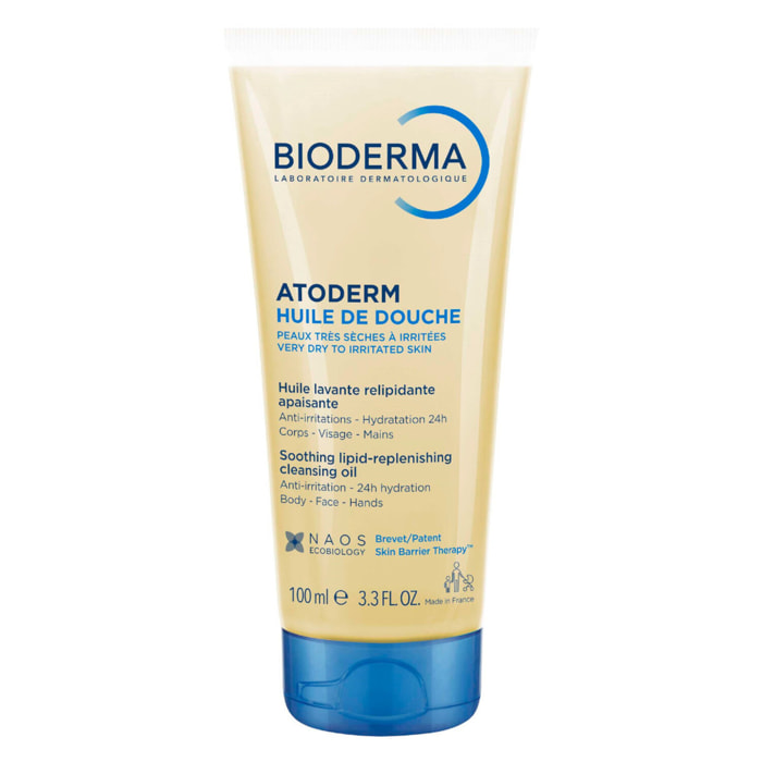 Atoderm Huile de Douche - Anti-Irritations Peaux Sensibles Sèches à Très Sèches