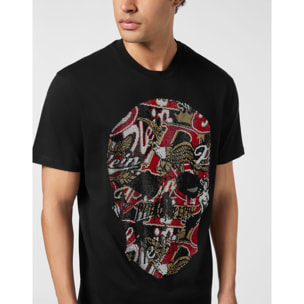 PHILIPP PLEIN Camiseta de cuello redondo y manga corta SKULL