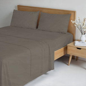 COMPLETO LETTO WATER WASHED, 100% Microfibra, No Stiro - NOCCIOLA