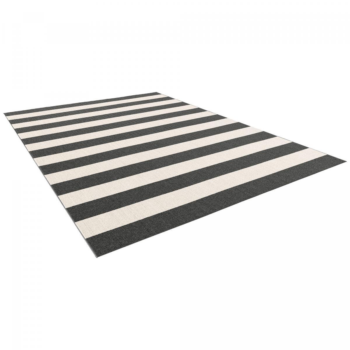 Tapis salon et chambre tissé motif faux uni ROTA