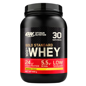 Gold Standard 100% Whey Proteine Isolate in Polvere con Aminoacidi Crema di Banana - Barattolo da 900g