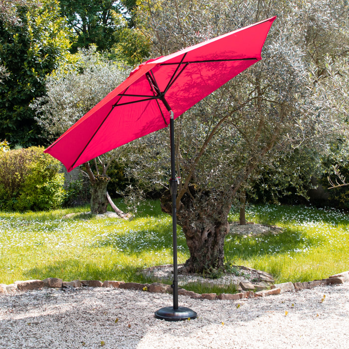 Parasol droit HAPUNA rond - Fuchsia