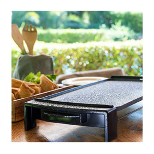 Plancha eléctrica Tasty &Grill 3000 RockWater. 2600 W, Revestimiento de Riedra R