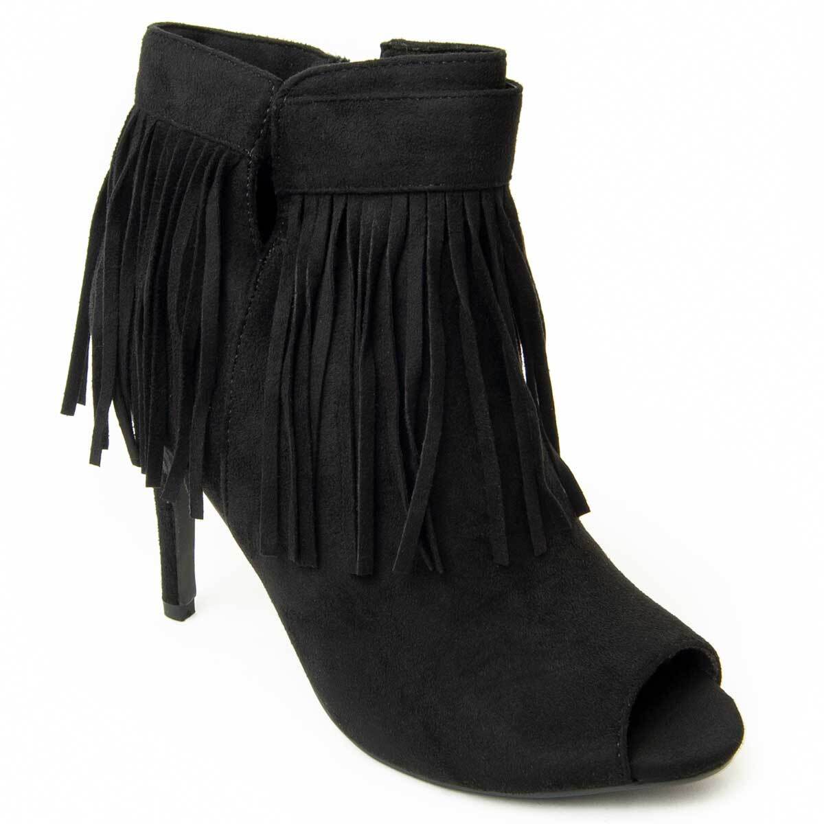 Botín De Tacón - Negro - Altura: 10 Cm