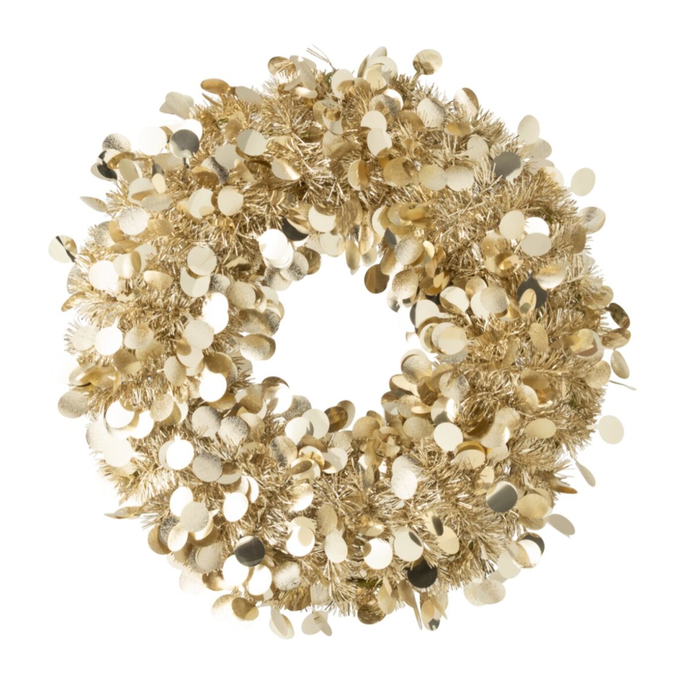 J-Line Couronne Pailleté - polystyrène - champagne - small