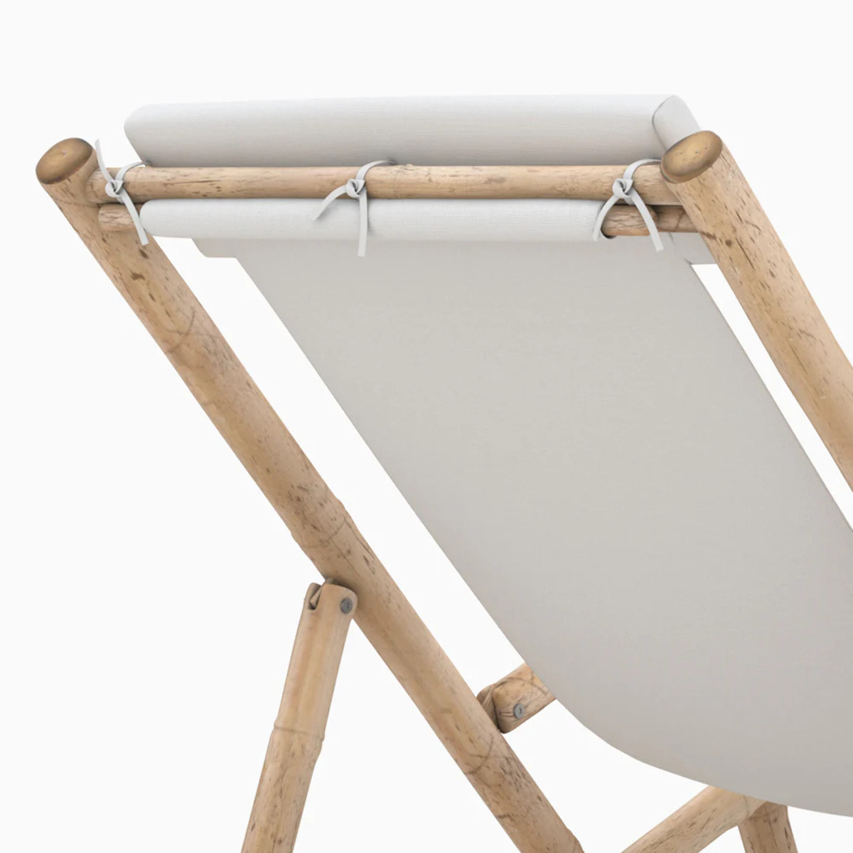 Chilienne en bambou et toile blanche - Vadella