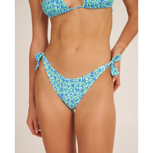Braga de bikini clásica con lazos y estampado floral