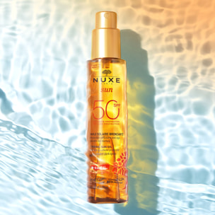 Nuxe Sun  - Huile solaire bronzante haute protection SPF50 - Tous types de peaux - 150ml