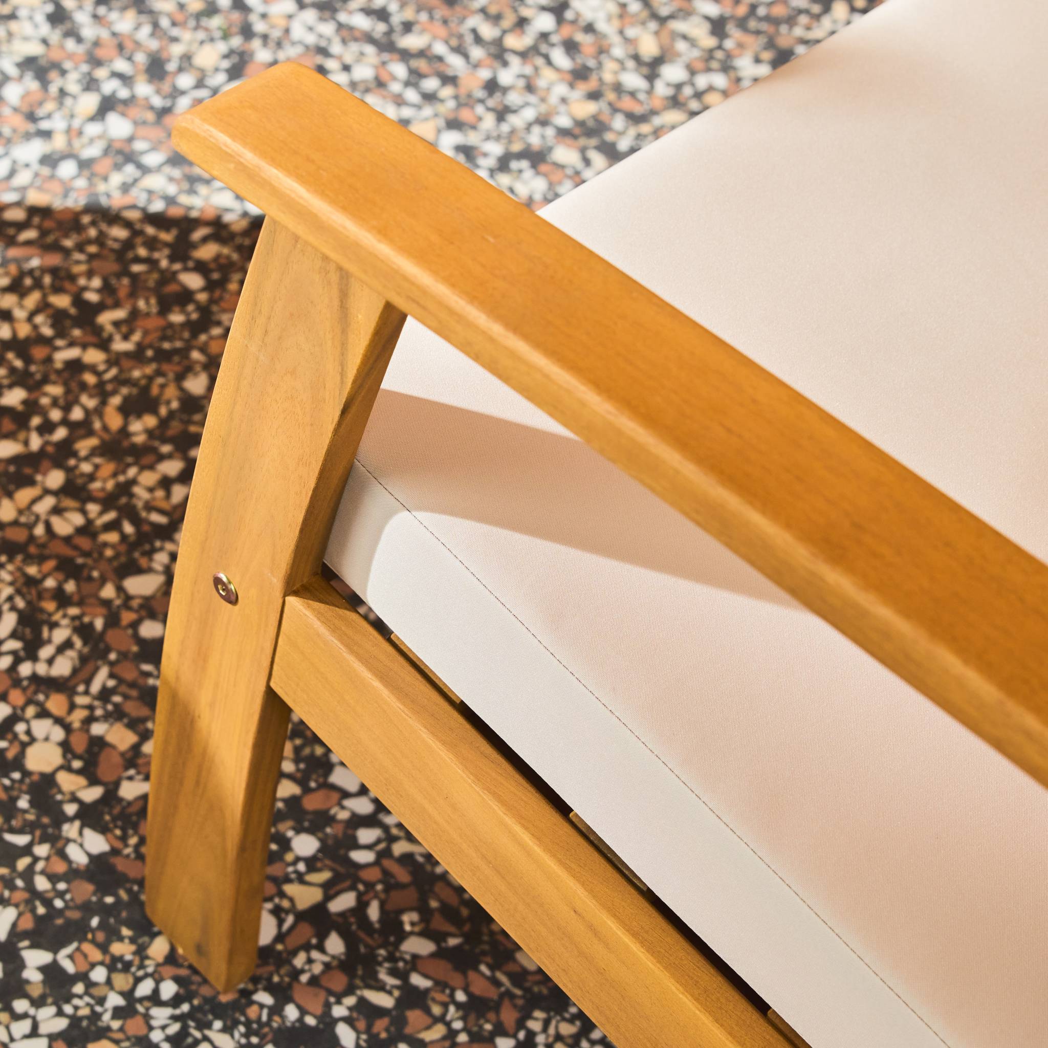 Salon de jardin bois d'acacia 2 places USHUAIA