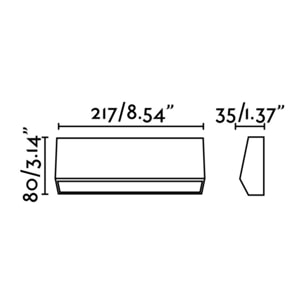 MUST-3 LED Lampe applique gris foncé