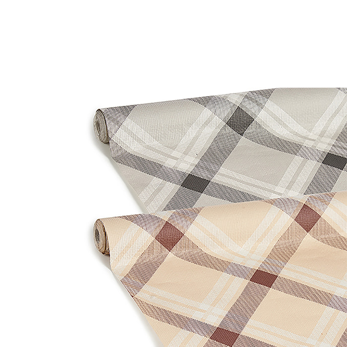 Set di 2 rotoli di tovaglia in carta 1x18x5 metri. Assortito 2 colori.