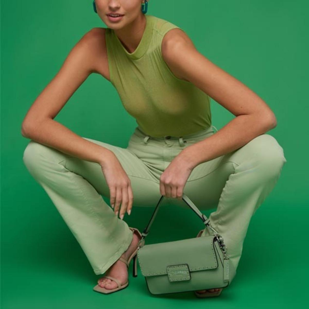 Bolso Bandolera Mujer Sint/Pu Cimarron Lorain Verde