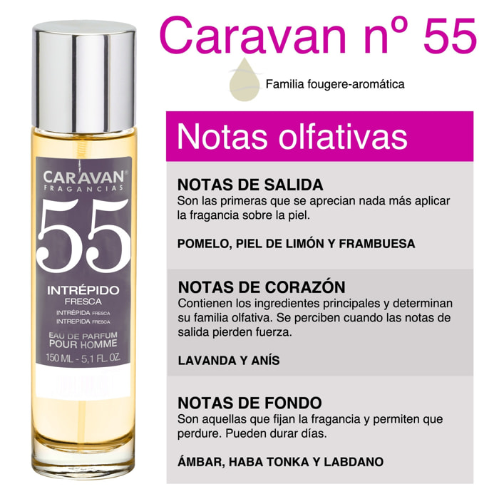 Caravan fragancias set de 2 frascos perfume de hombre nº55, de 150 ml
