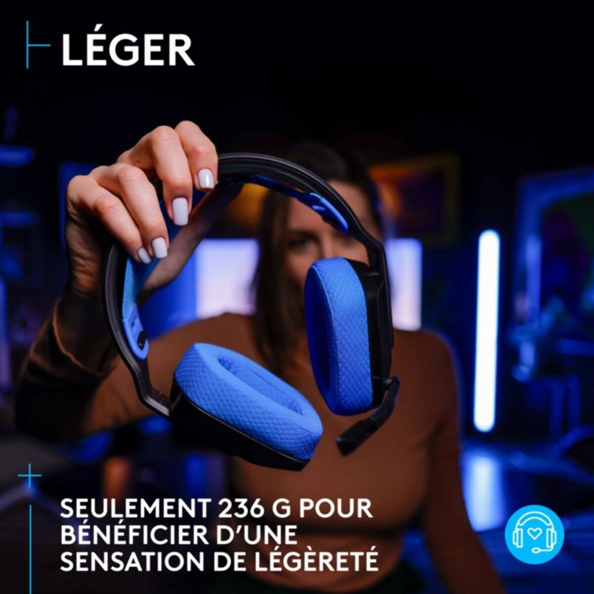 Casque gamer LOGITECH G535 Lightspeed