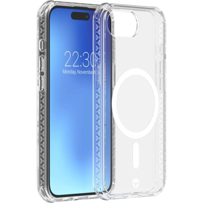 Coque FORCE CASE iPhone 16e/17e MagSafe Transparente