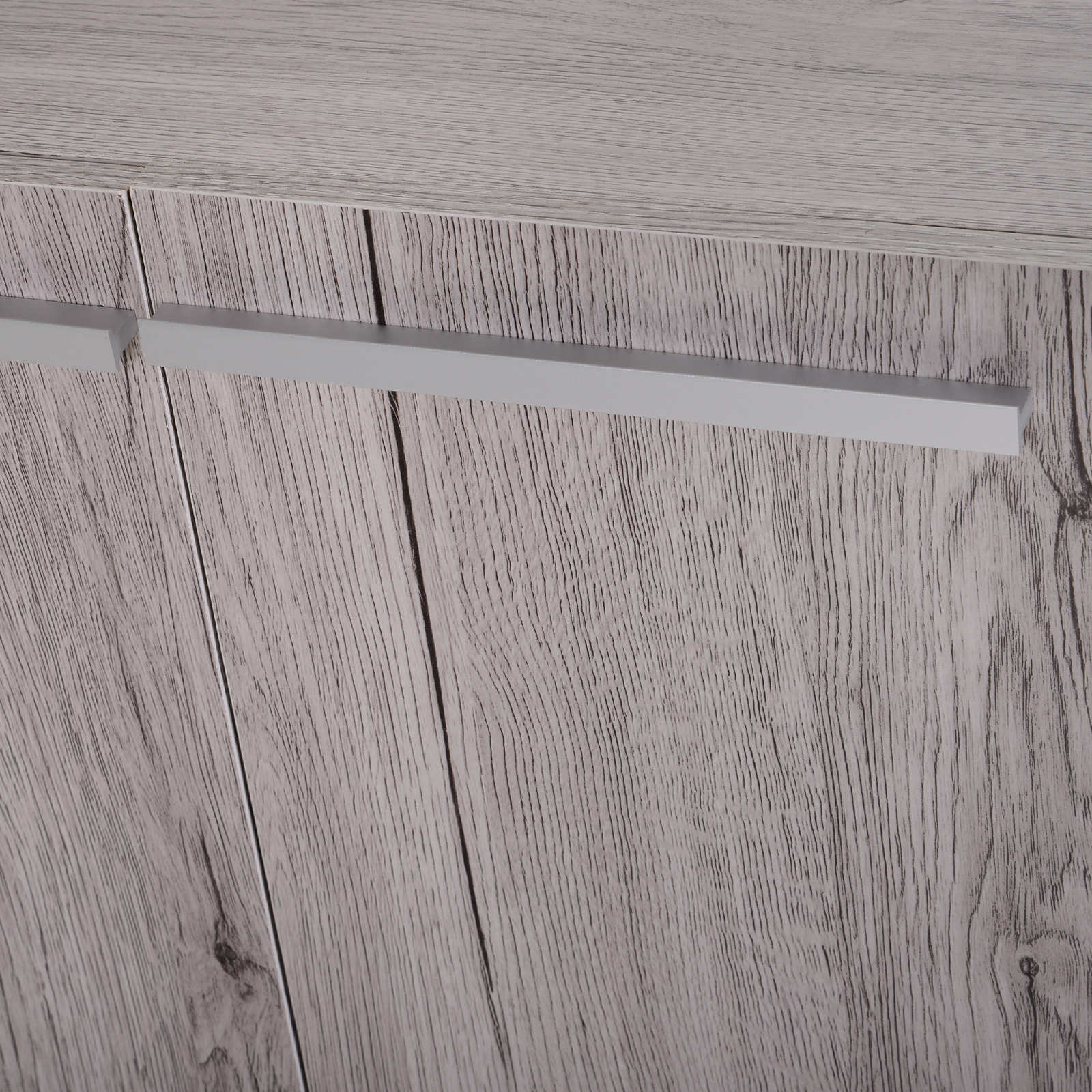 Meuble salle de bain - meuble sous-vasque - placard 2 portes avec étagère - dim. 60L x 30l x 70H cm - MDF imitation bois gris