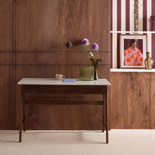 Bureau décor bois 2 tiroirs TOMMY