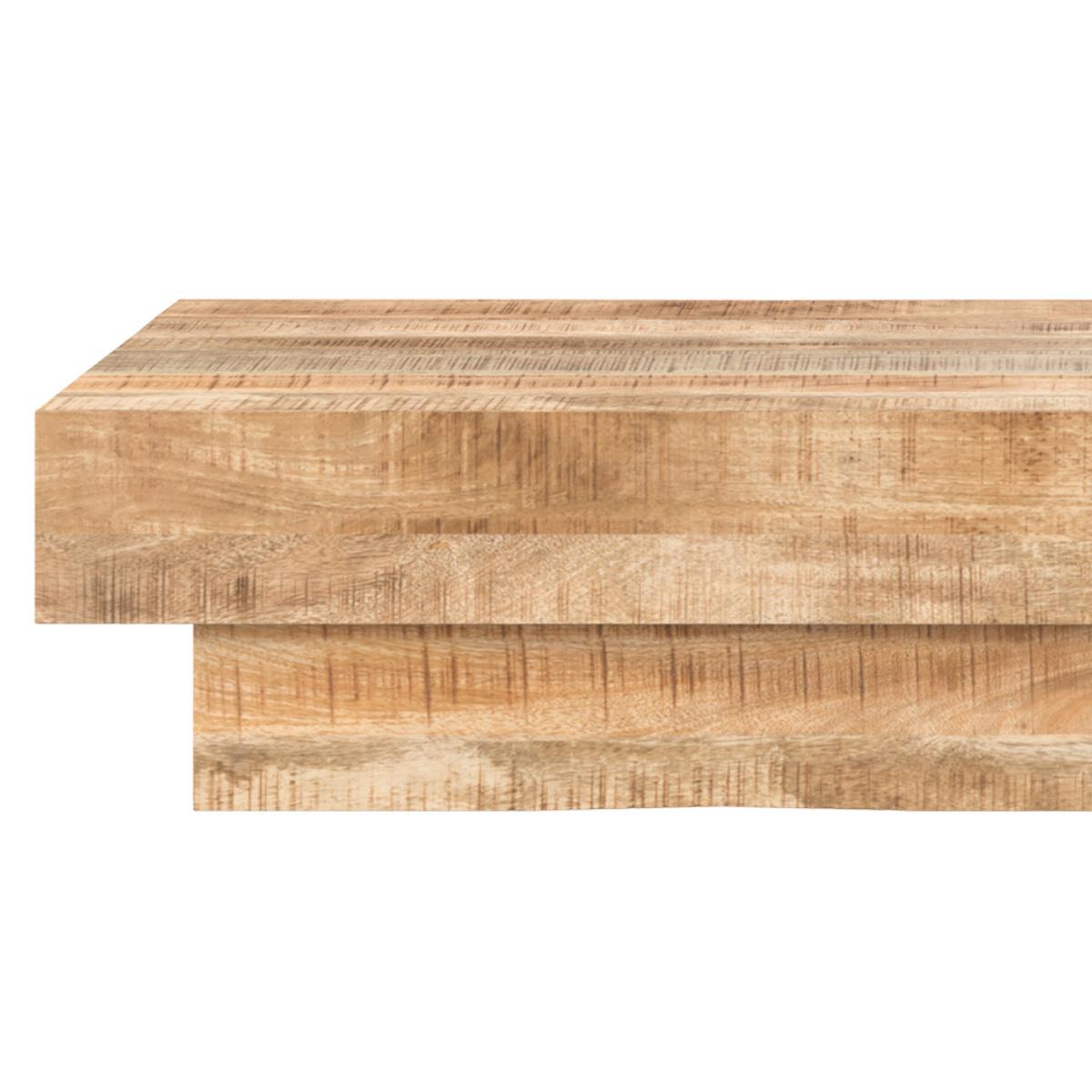 Table basse Aréto en bois de manguier