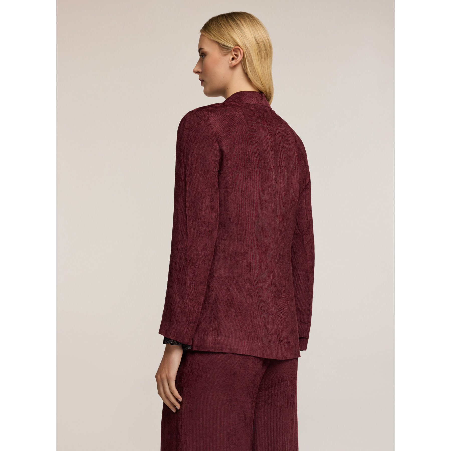 Motivi - Blazer de pana - Burgundy