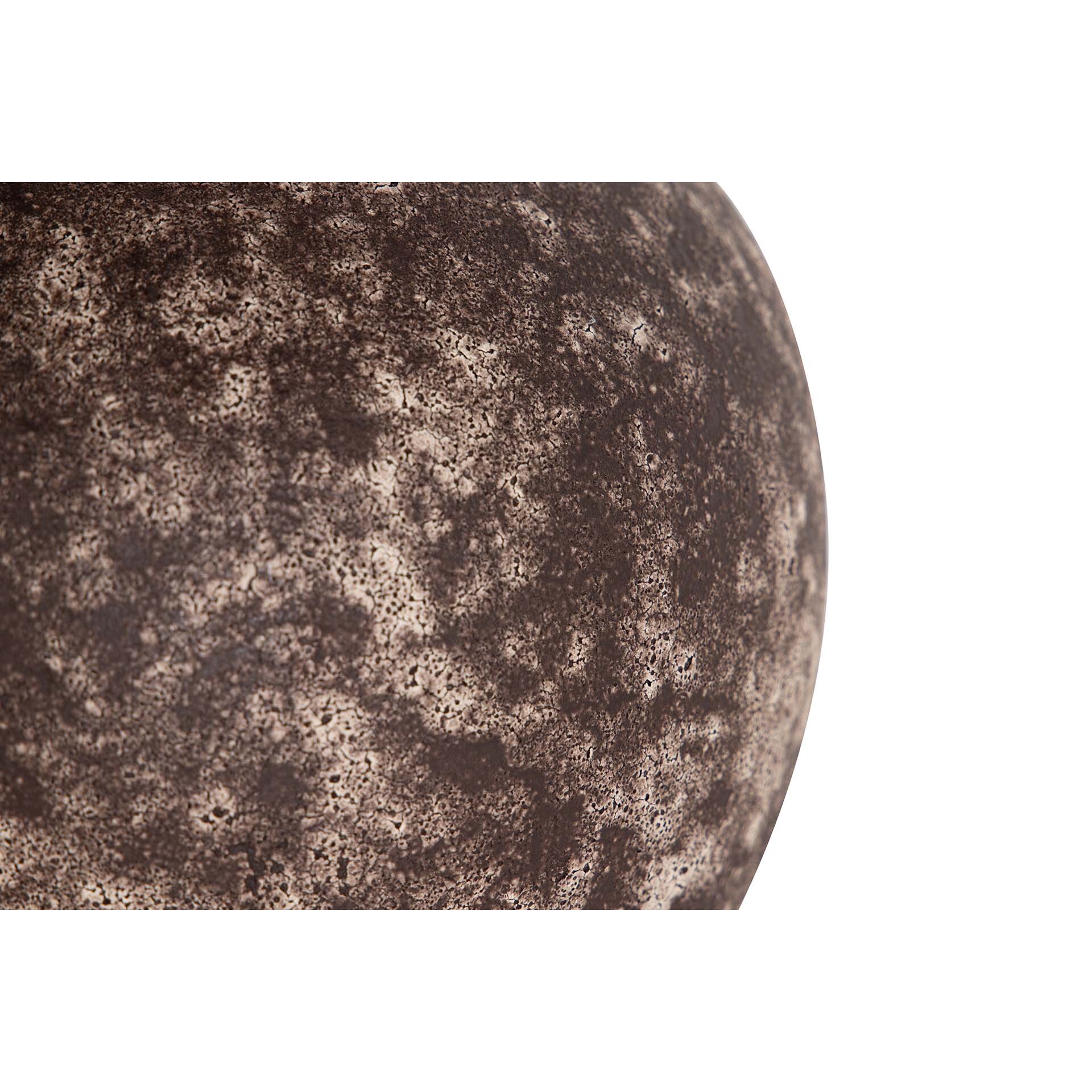 Florero Ceramica Marron 22x22x35 Cm