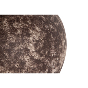 Florero Ceramica Marron 22x22x35 Cm