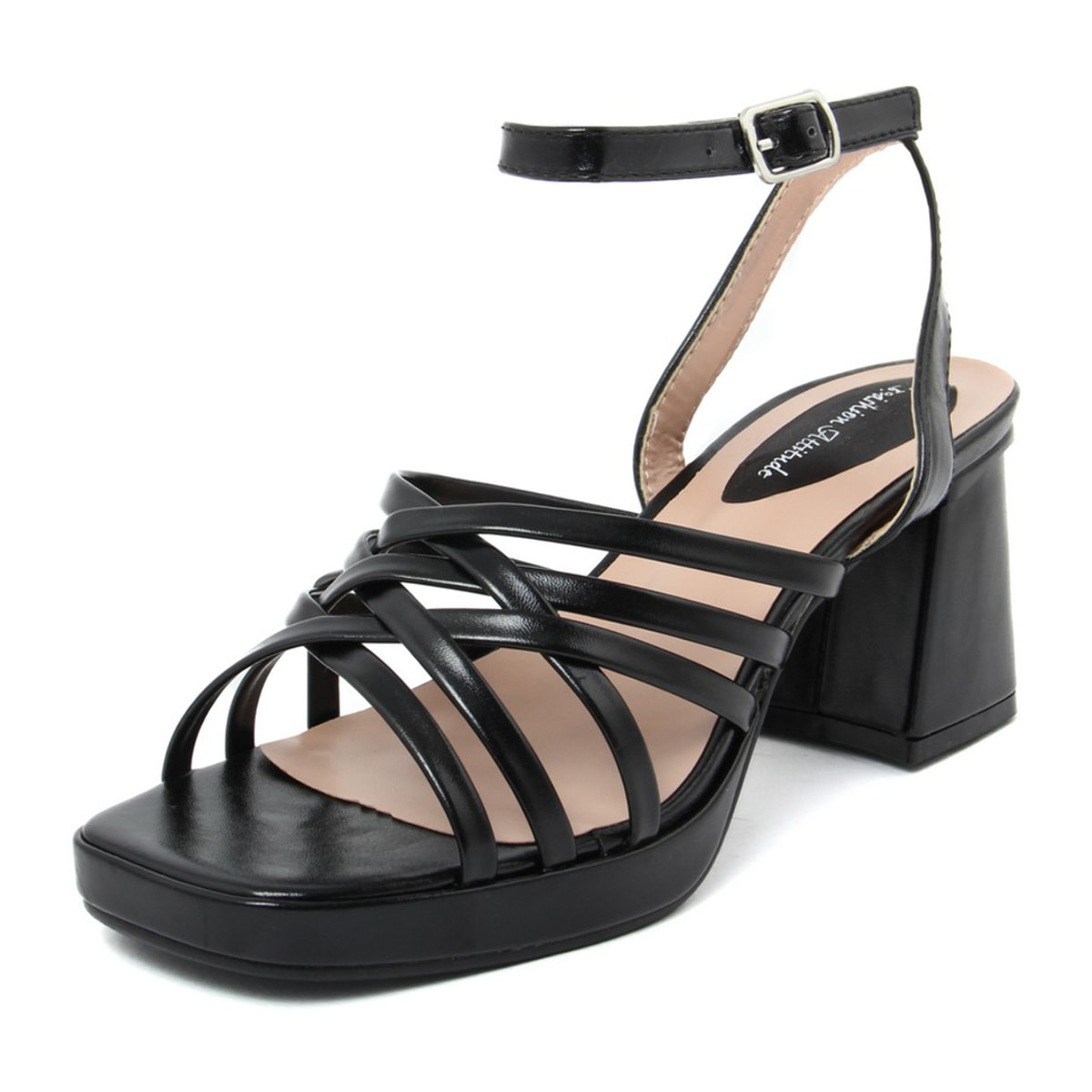 Sandali Donna colore Nero-Altezza tacco:7cm