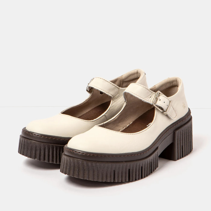 Zapatos con tacón 1373 NAPPA CREAM/YORK color Cream