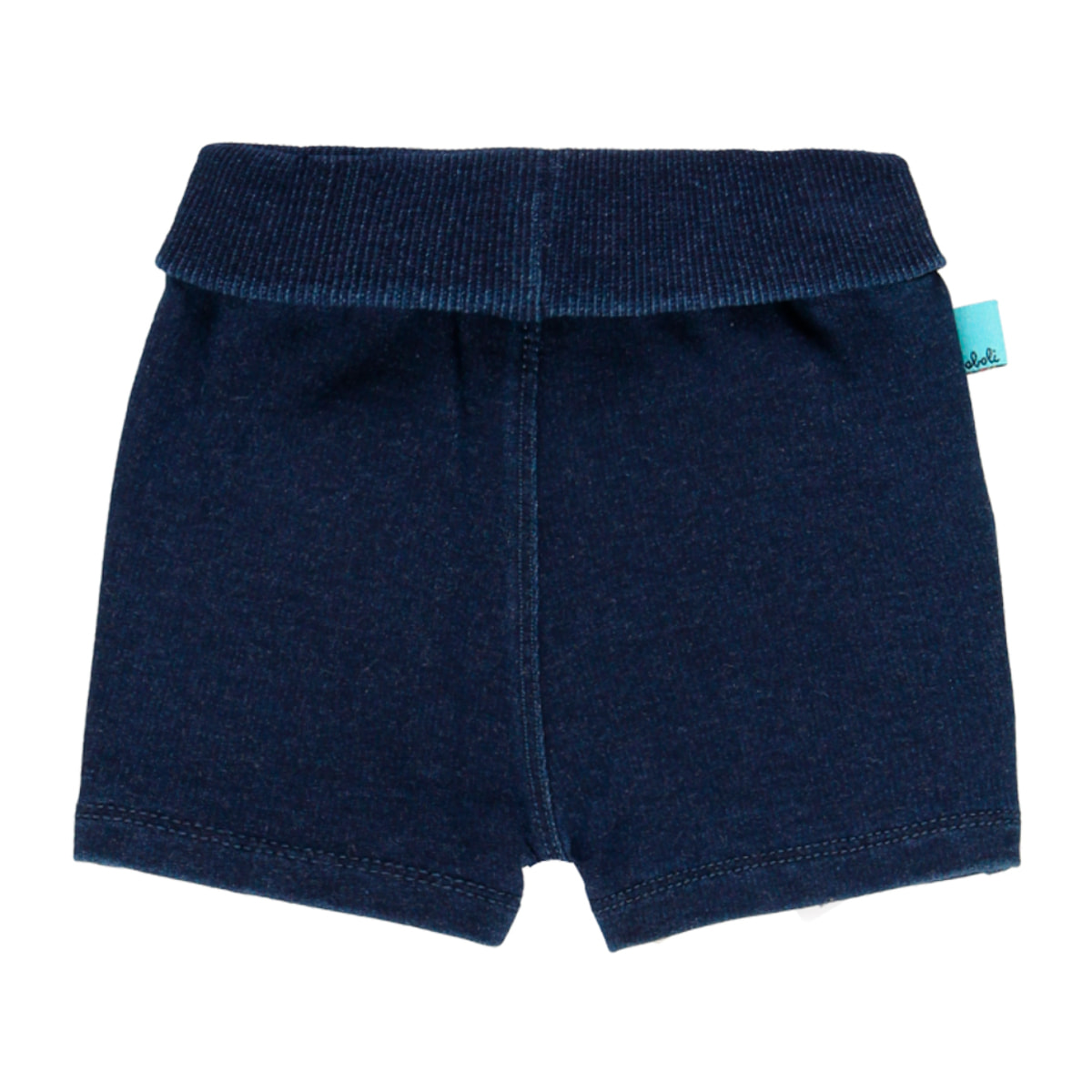 Bermudas felpa denim de bebé niño