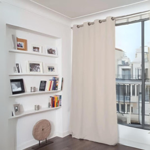 Rideau Phonique Occultant et Thermique 'MOONDREAM' - Gris Galet