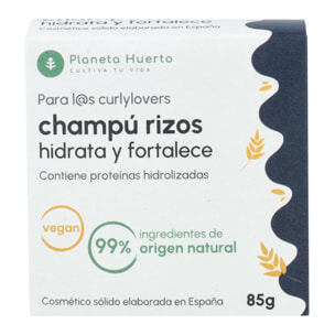 Champú sólido Método Curly con Proteína hidrolizada Planeta Huerto 85 gr