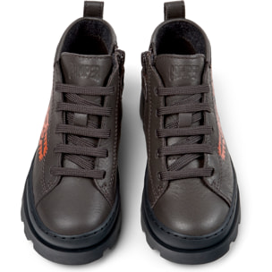 Botines - CAMPER Brutus - Gris - Cuero liso
